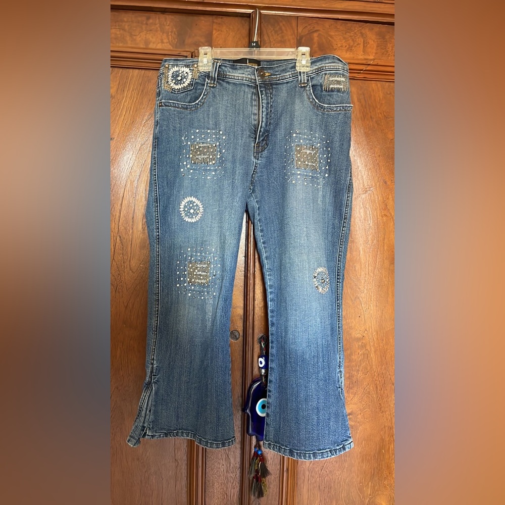 Beaded jeans
